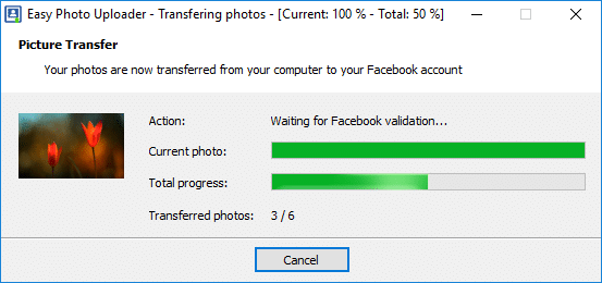 Facebook photo uploader Facebook photo transfer to Facebook