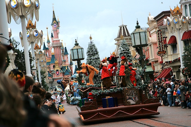 Main Street in a disneyland park