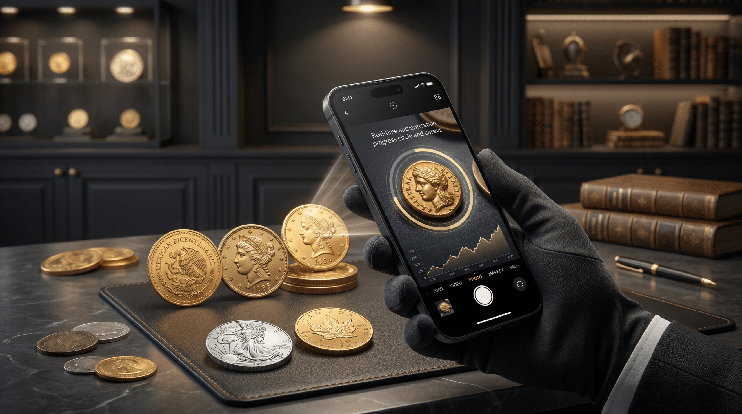 CoinROI coin scanning on iPhone